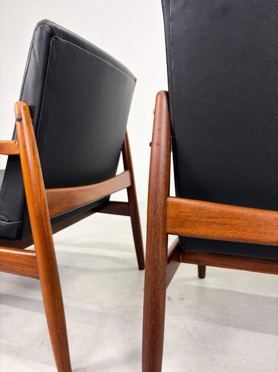 'Viken' Armchairs by Tove & Edvard Kindt Larsen for OPE – Leather, Wood (photo 12 of 20)