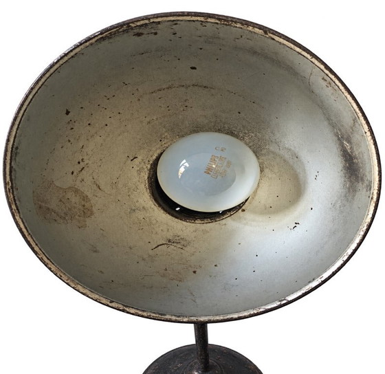 Table lamp Kaiser Idell Model 6551, Christian Dell, 1930s, Metal, Black, Vintage (photo 3 of 5)