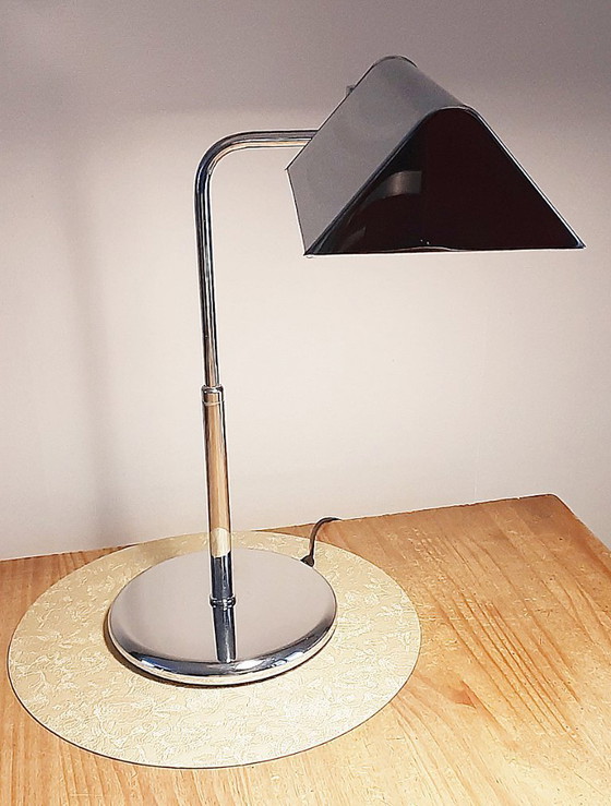 Image 1 of Vintage Chromen apotheek tafellamp