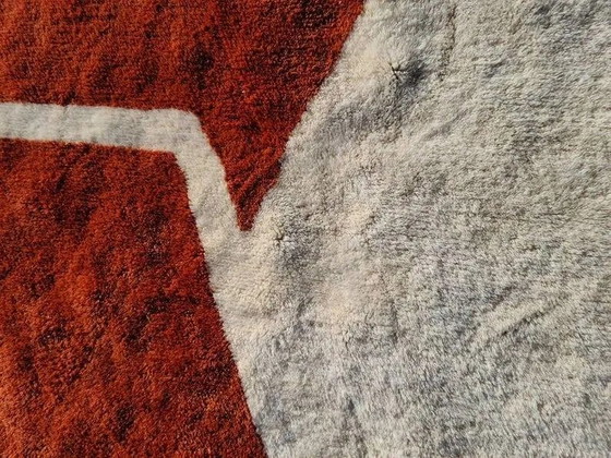 Tappeto marocchino Mrirt terracotta ed ecru 300x200 cm – motivo astratto – Tappeti, Lana, Cotone, Abstract (photo 8 of 11)