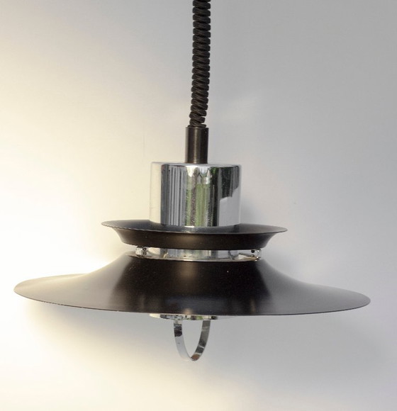 Image 1 of Zeldzame verstelbare hanglamp van Vitrika uit de jaren 70