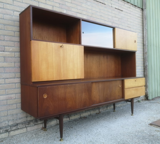 Image 1 of vintage mid-century highboard sideboard '60s