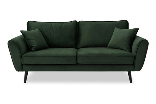 3-seater Sofa Velvet Green Nanduvi
