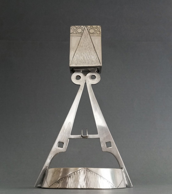 Image 1 of Hans Ofner Geometrisch-Constructivistische Secessionistische Asbak voor Sandrik ca 1905