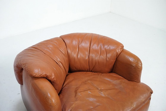 Image 1 of Pair of Confidential Lounge Chairs by Alberto Rosselli for Saporiti, Italy 1970s
