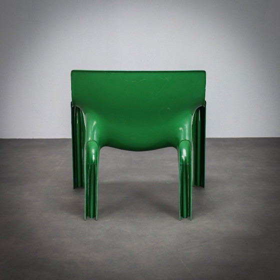Image 1 of Pair of Vicario Lounge Chairs by Vico Magistretti for Artemide, Italy, 1970s