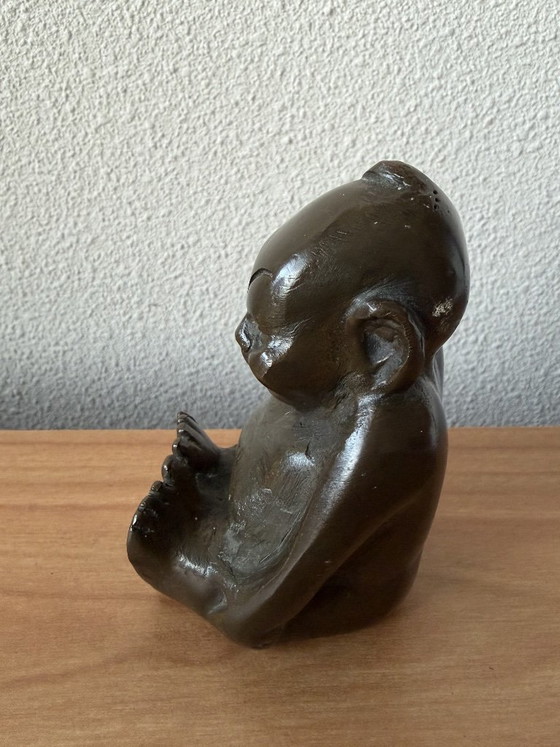 Lourde figurine Billiken en bronze de Florence Pretz 1908. – Sculptures (photo 2 of 7)