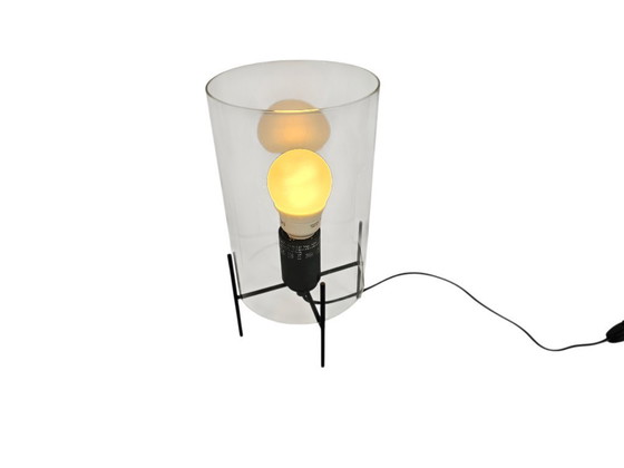 Image 1 of LM design - table lamp - glass - metal - Holland - 1990