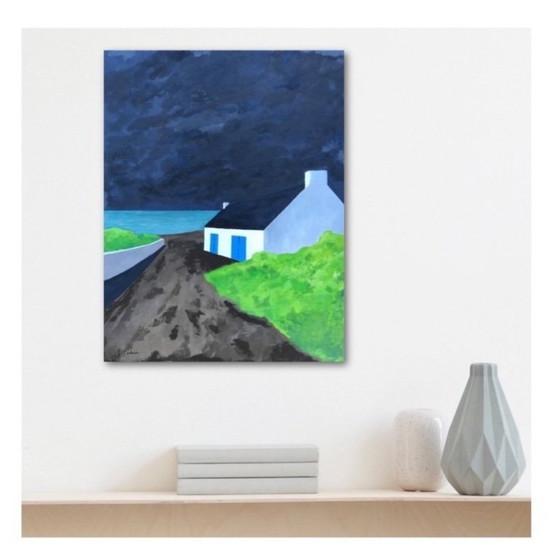 Image 1 of Gouache op natuurlijk papier.  Formaat 40x30cm