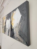 A beautiful, large abstract artwork by the artist Mia Vaenen, dated 2012.