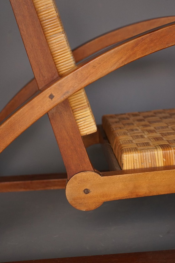 Image 1 of Vintage Lounge Chair and Ottoman by Francis Jourdain, 1920s