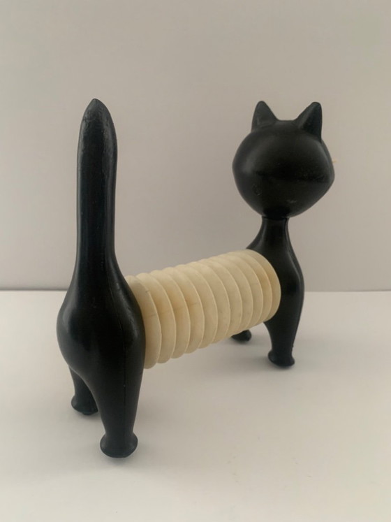 Image 1 of Chat Accordéon Animal Squeaky Toy Libuse Niklova 1963 Fatra Napajedla République tchèque CSSR Design République tchèque