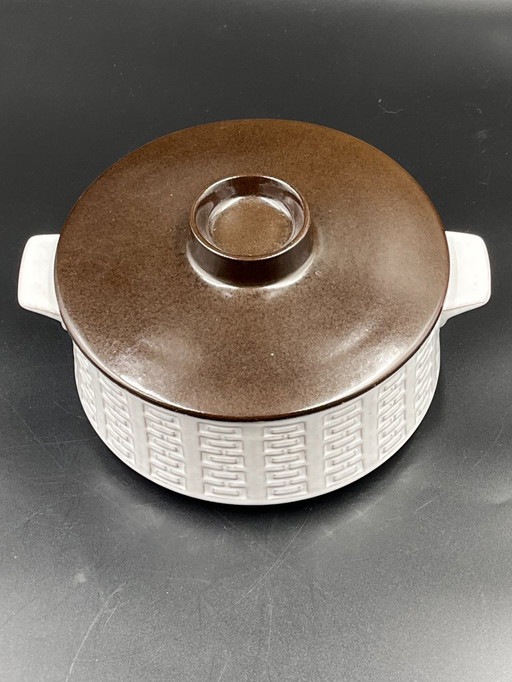 Ceramico dish with lid by Karl Leutner