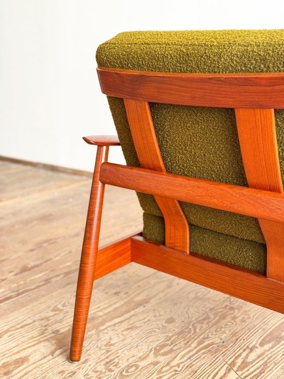 Image 1 of Teakhouten fauteuil FD 164 van Arne Vodder voor France and Son, Denemarken, jaren 60