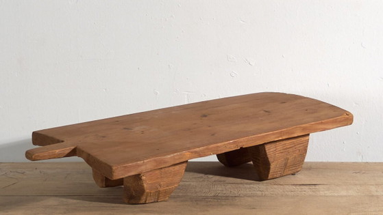 Mesa auxiliar antigua de madera maciza (c.1920) #17 – Mesas auxiliares, Rustic (photo 3 of 10)