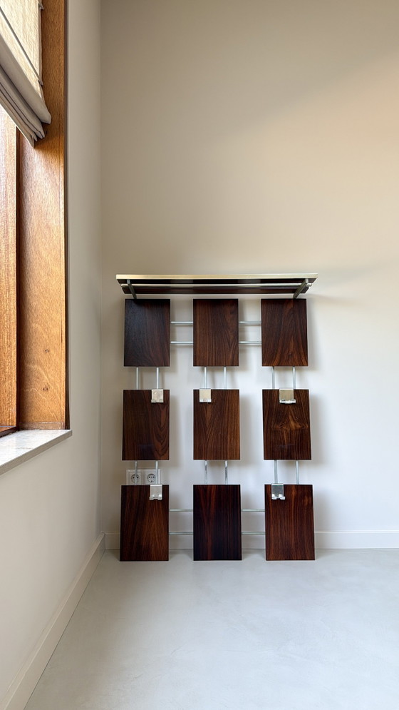 Perchero de pared antiguo de palisandro – Wood (photo 3 of 5)