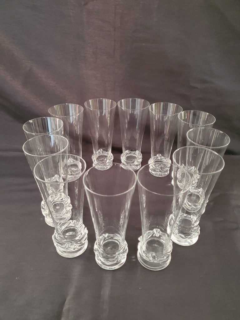 DAUM Nancy - Crystal service - Sorcy pattern - 1960-70 (ref 3957