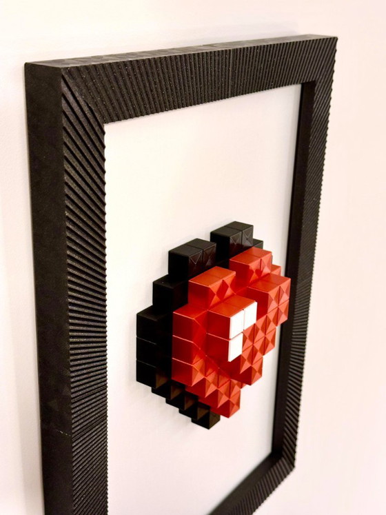Image 1 of Cœur 8-bit - Décoration murale