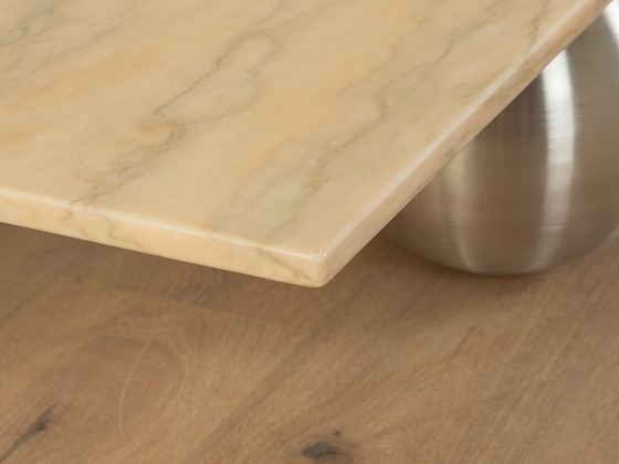 Image 1 of Marmor Couchtisch mit Kugelfüßen