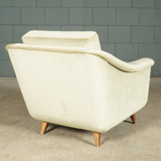 Canapé d'angle vintage / Canapé de groupe – Velours vert menthe pastel – Années 1960 – Coins salon, Velvet (photo 18 of 28)