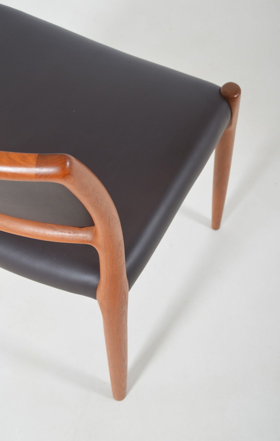 Image 1 of Set Of 6 Chairs Model 80 Designed By Niels Møller, 1960s