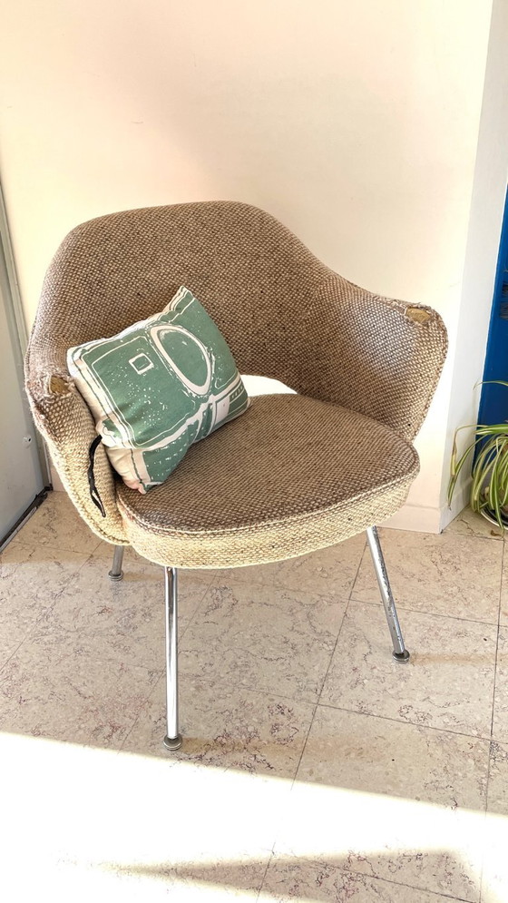 Sillón KNOLL Años 70 – Sillas auxiliares, Lana, Metal (photo 27 of 27)