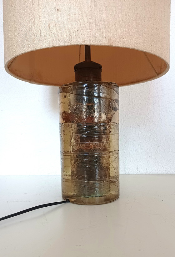 Image 1 of Grande lampe de table en verre des années 60