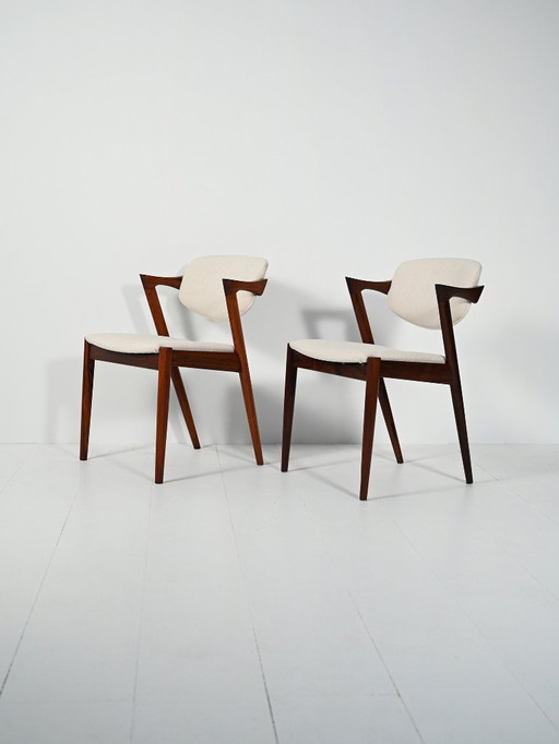 Pair of “42” Chairs by Kai Kristiansen