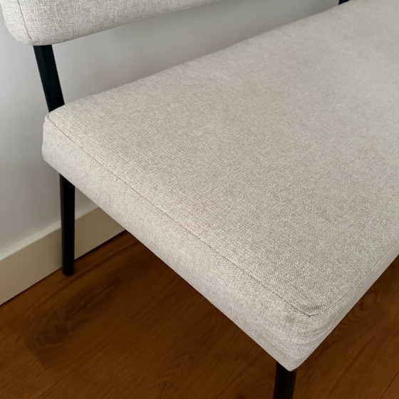Image 1 of Banc de salle à manger scandinave Aspen beige recyclé