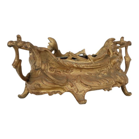 Rococo Stijl Jardinière Bloembak Goudkleurig Begin 20ste Eeuw – Plantenbak, Metal (photo 13 of 17)
