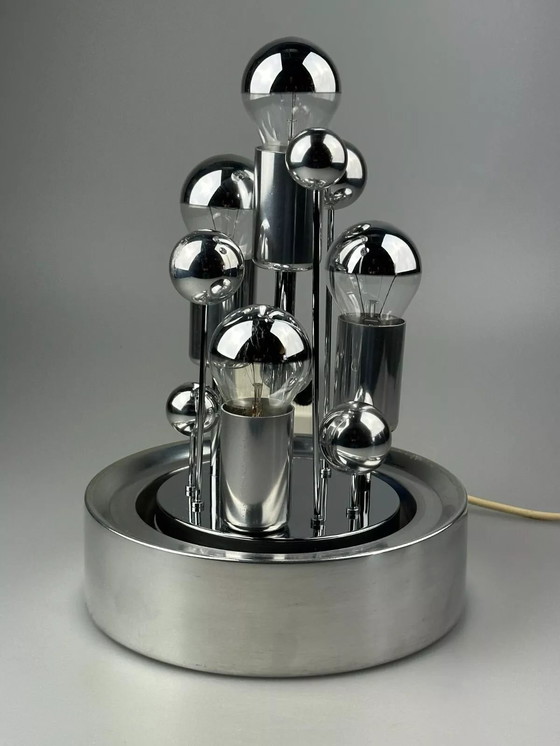 Image 1 of 60s 70s table lamp ball lamp Doria "Big Ball" glass space age design