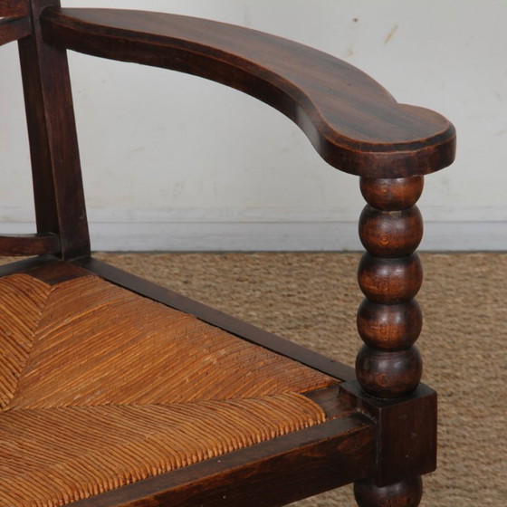 Image 1 of Pair of armchairs in the style of Charles Dudouyt, 1950