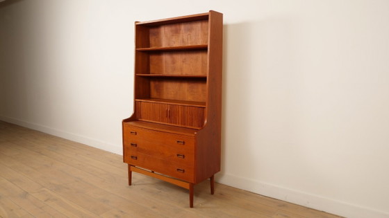 Vintage Boekenkast | Secretaire | Teak | Johannes Sorth – Boekenkasten, Wood (photo 3 of 12)
