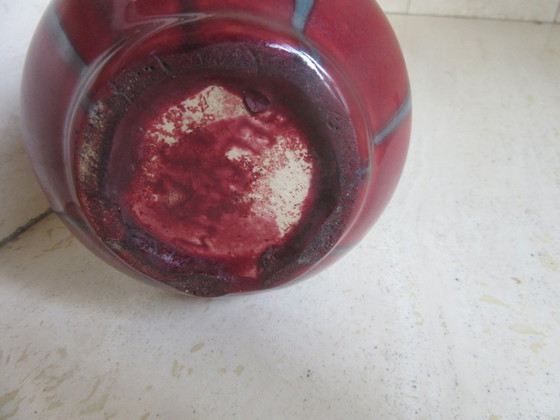 Art Deco Octagonal Ceramic Vase Made in Belgium (Attributed) (photo 4 of 12)