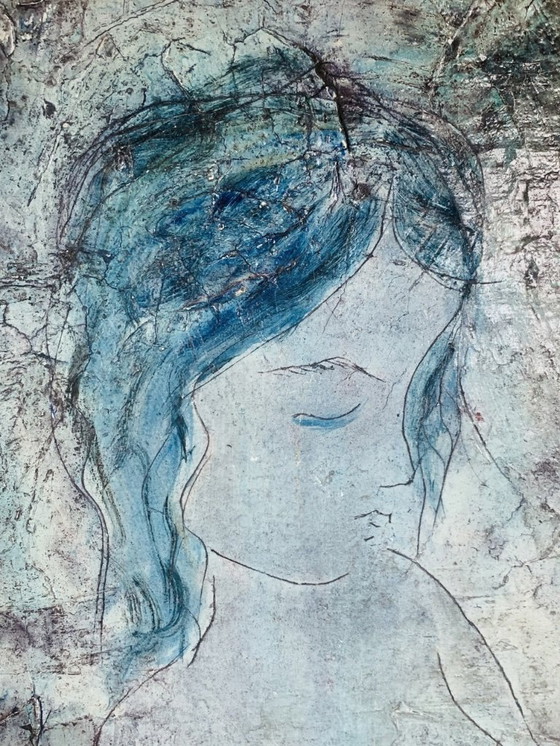 Image 1 of Javier Vilato, Composition, 1956, peinture à l'huile sur toile, encadrée