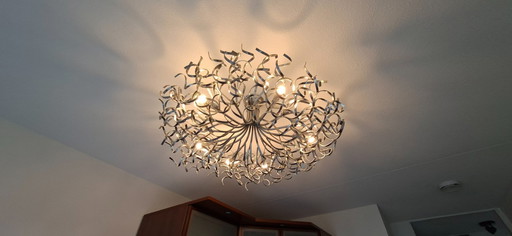 Lampada a sospensione in acciaio Straluma