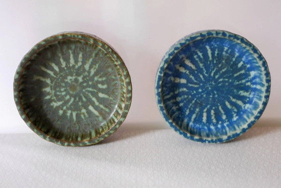 Image 1 of Bols Birka en poterie d'art scandinave par Gunnar Nylund pour Rörstrand, années 1960, set de 2