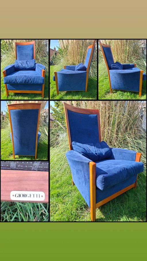 Fauteuil lounge vintage Gieogetti