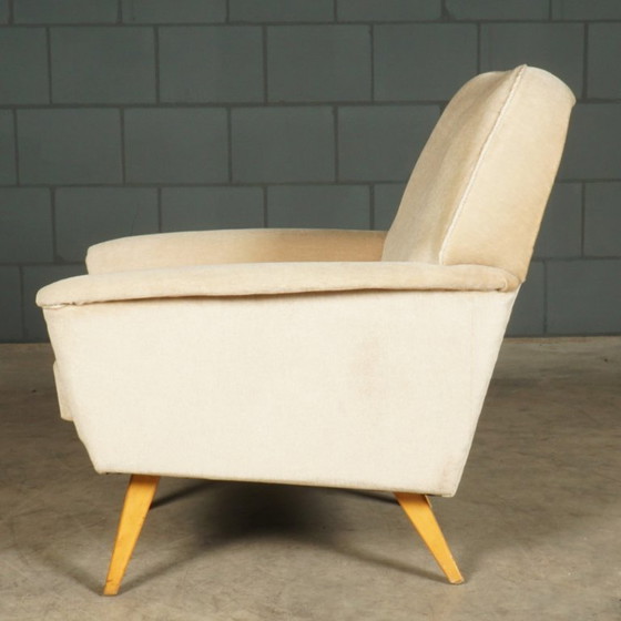 Image 1 of Poltrone vintage in velluto beige, anni '60