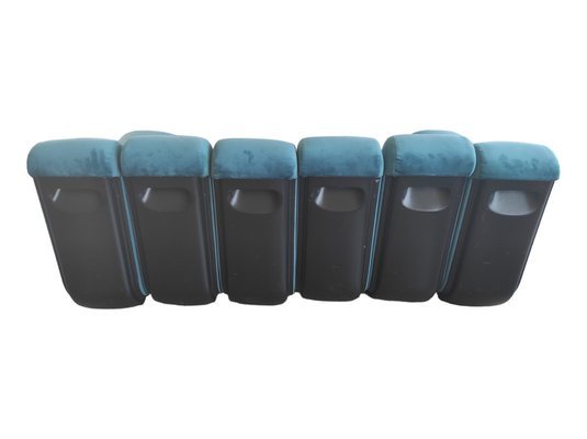 Image 1 of Blauw fluwelen modulaire sofa van B. Voghterr voor Rosenthal, 1970