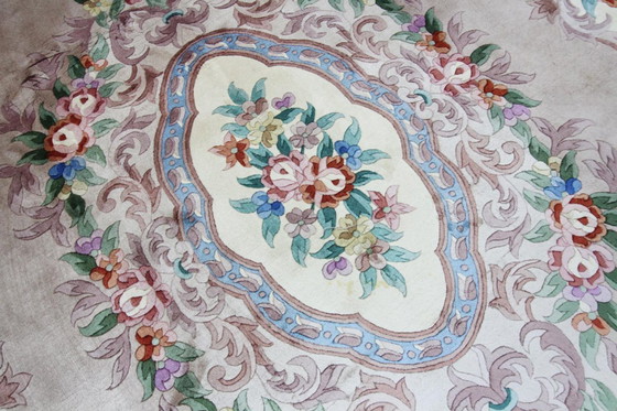 Image 1 of Tappeto moderno originale annodato a mano in stile cinese antico di Pechino, 315 x 212 cm, ottime condizioni.