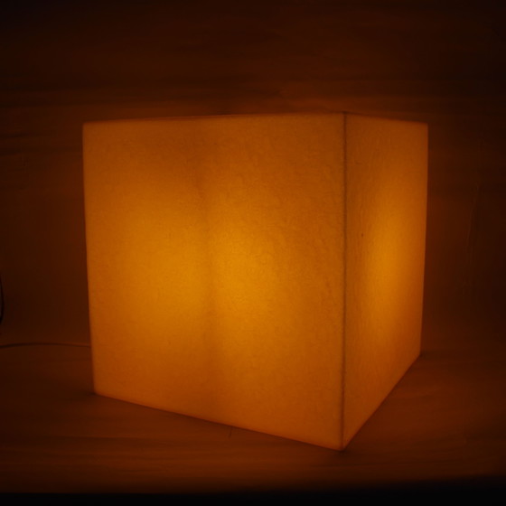 Image 1 of Heico Vintage Cube Lamp - Yellow (1980, Allemagne)