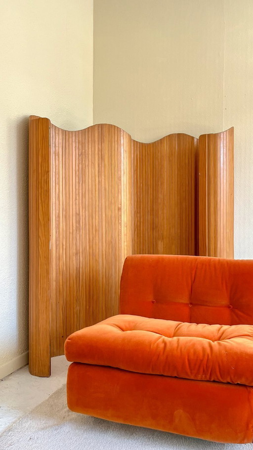 Houten kamerscherm gemaakt in Frankrijk