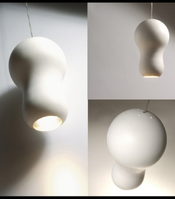 Image 1 of Designer pendant lamp Dark Tsjoepy high-gloss white spotlight