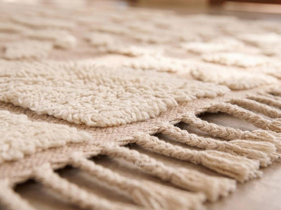 Luxuriöser marokkanischer Berberteppich aus Naturwolle, 230/350 cm – Teppiche & Läufer, Wool (photo 3 of 8)