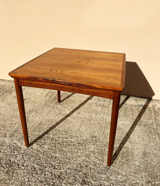 Image 1 of Carlo Jensen Extendable and Convertible Dining Table in Rio Rosewood