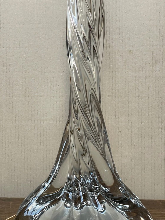 Image 1 of Vintage French Baccarat Table Lamp