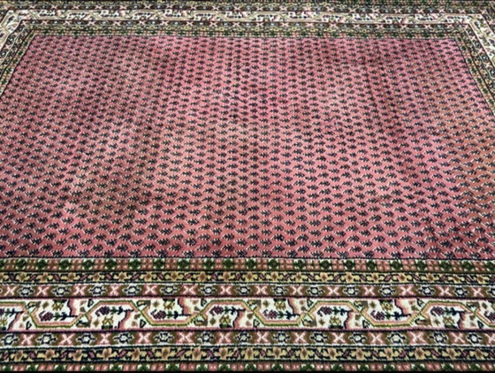 Image 1 of Preciosa alfombra oriental anudada a mano – Sarough Mir (Rosa Antigua / Paisley)