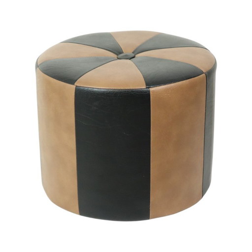 Pouf Skai marrone vintage