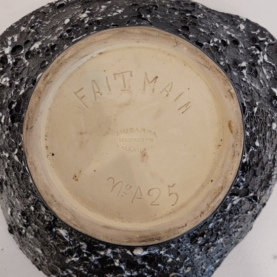 Image 1 of Volcanic centerpiece, Vallauris ceramics, Marius Musarra, Mabyjo's, 60's - France